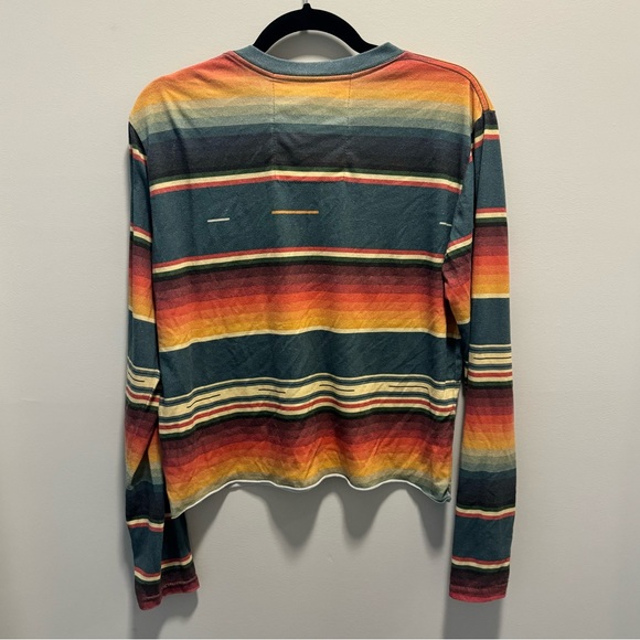 Aviator Nation Serape Bolt Embroidery Long Sleeve Boyfriend Tee - Picture 4 of 4